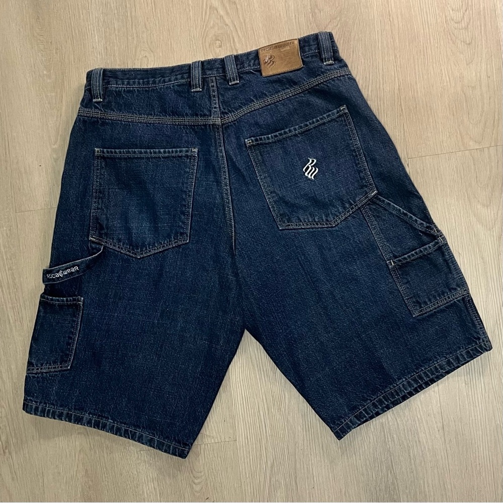 WORN Rocawear Carpenter Denim (Jorts) Jean Shorts Medium Wash
